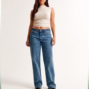 Abercrombie Curve Love Low Rise 90s Baggy Jean